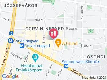 The Gangnam 2 Budapest a térképen