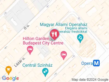 The Rusty Coffee Opera Budapest a térképen