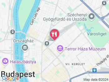 The Sky Garden Budapest a térképen