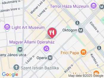 The Temple Bar Budapest a térképen