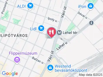 The Tulip Café Budapest a térképen