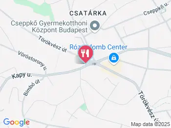 Tina Pékség - Kapy utca Budapest a térképen