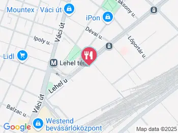 Tinu's Indiai Gyorsétterem Budapest a térképen