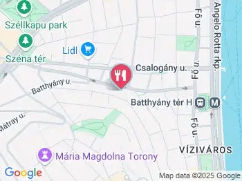 Toldi Konyhája Budapest a térképen