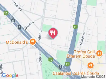 Torkos Büfé Budapest a térképen