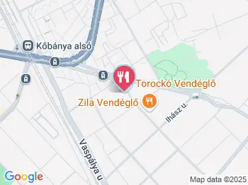 Torockó Vendéglő Budapest a térképen