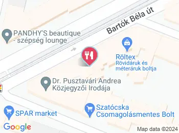 Tortusz cukrászda Budapest a térképen