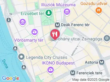 Trattoria Barca Bianca Budapest a térképen