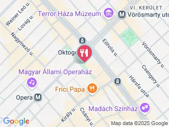 Trattoria Gusto Budapest a térképen