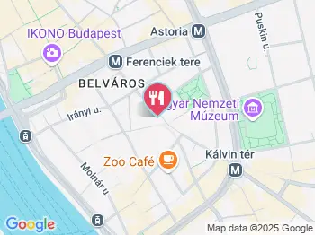 Trattoria La Coppola Budapest a térképen