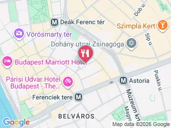 TRAVIS TENDERS Budapest a térképen