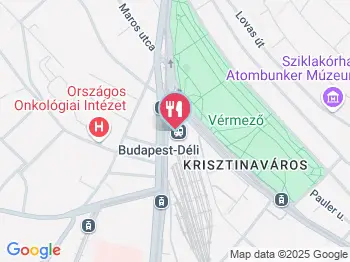 TRIO Pizza - Déli Pályaudvar Budapest a térképen