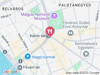 TRIO Pizza - Kálvin tér Budapest a térképen