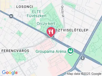 TRIO Pizza - Nagyvárad tér Budapest a térképen