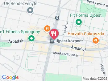 TRIO Pizza - Újpest-Központ Budapest a térképen