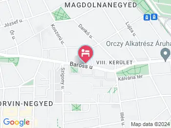 Triple M Hotel Budapest a térképen