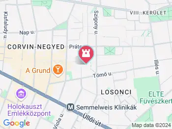 Triptichon szobor Budapest a térképen