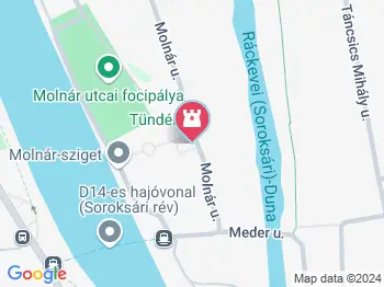 Tündérkert Szabadidőpark Budapest a térképen