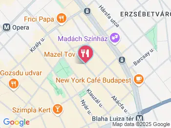 Tuning Bar & Burger Budapest a térképen