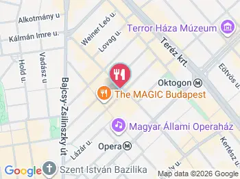 Tutto Restaurant Budapest a térképen