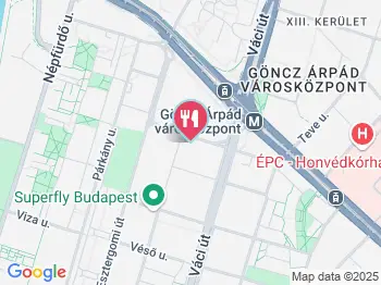 Twinz Coffee & Kitchen Budapest a térképen