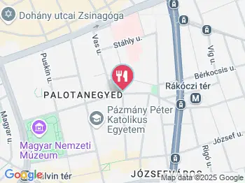 Twinz Sandwichbar Budapest a térképen