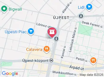 Újpest-Belsővárosi Református Gyülekezet temploma Budapest a térképen
