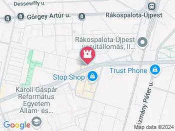 Újpesti víztorony Budapest a térképen