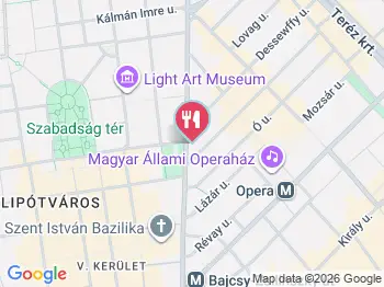 Unique Burger Budapest a térképen