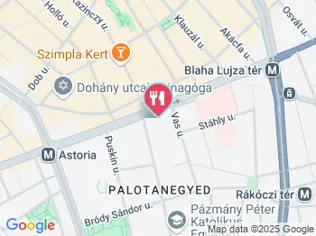 Uránia Kávéház Budapest a térképen