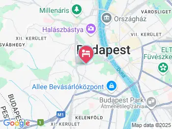 Vadász Hotel Budapest a térképen