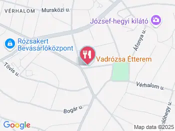 Vadrózsa Étterem Budapest a térképen