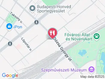 Vanilin Cukrászda - Dózsa György út Budapest a térképen