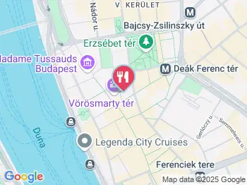 Vapiano Étterem - Belváros Budapest a térképen