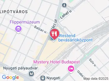 Vapiano Étterem - WestEnd City Center Budapest a térképen