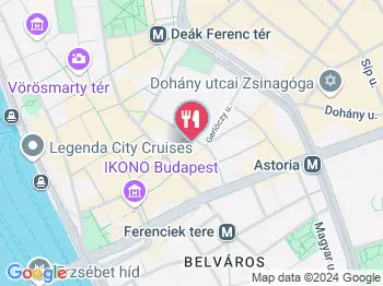 Városház Kifőzde Budapest a térképen