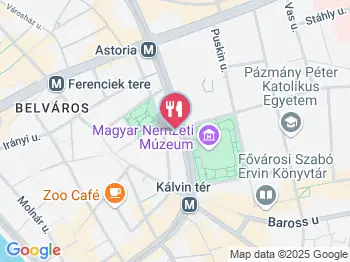 VegaCity Budapest a térképen