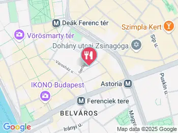 Vegan Love Downtown Budapest a térképen