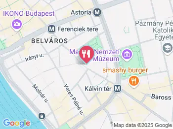 Véndiák Étterem Budapest a térképen