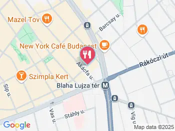 Veritas Winebar Budapest a térképen