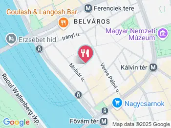 Verne Étterem Budapest a térképen