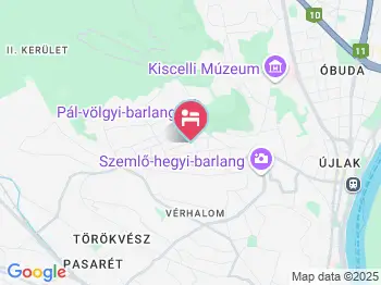 Hotel Villa Korda Budapest a térképen