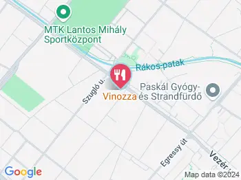 Vinozza Budapest a térképen