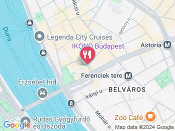 Vinugo Budapest a térképen