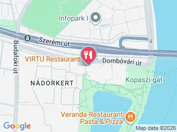 VIRTU Bár Budapest a térképen