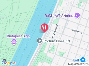 Vogue Hajó Budapest a térképen