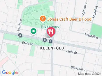 Vudíz Étterem Budapest a térképen