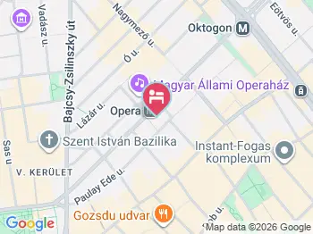 W Budapest Hotel Budapest a térképen