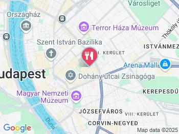 W35 Prémium Budapest a térképen