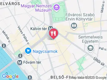 Waffle & Love Budapest a térképen